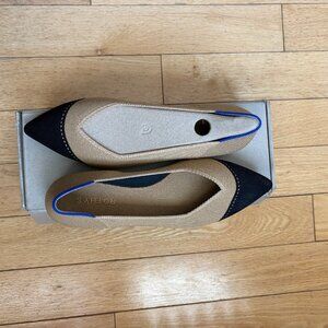 ROTHYS The Point II Flat Womens 9.5 Camel Captoe NEW